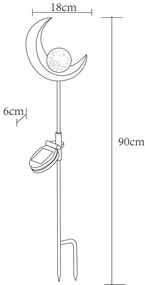 Globo 33466 - Lampada solare LED SOLAR LED/0,02W/3V 600mAh IP44 bronzo