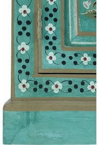 Armadietto verde in mango massiccio 87x152x38 cm Prem – Støraa