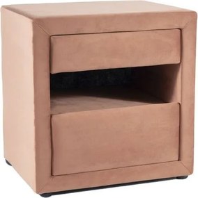 Comodino ET-003 in velluto rosa - Blu52