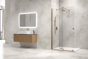 Box doccia walk in scorrevole 170 cm finitura oro | KNM4000W-G - KAMALU