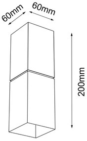 Shilo 7468 - Applique NEMURO 1xG9/15W/230V bianca