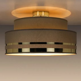 Plafoniera TAMI 1xE27/60W/230V marrone/oro