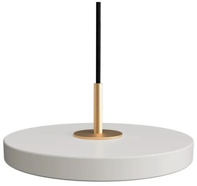 Apparecchio a sospensione LED grigio chiaro con paralume in metallo ø 15 cm Asteria Micro - UMAGE