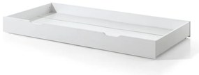 Letto per bambini in legno di pino bianco con letto estraibile e contenitore 90x200 cm DALLAS - Vipack