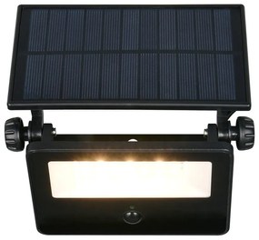 Illuminazione esterna LED con alimentazione a pannelli solari con sensore di movimento da parete (altezza totale 15,5 cm) Moura – Trio