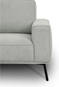 Divano angolare grigio chiaro (con penisola a sinistra/a L) con rivestimento in ciniglia Amsterdam – Scandic