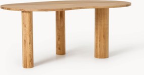 Tavolo in legno di quercia dalla forma organica Naruto, varie misure