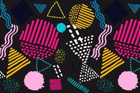 Carta da parati – Motivo Memphis moderno