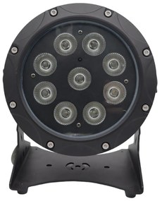 Par Led a batteria 9x10W DMX RGBWAUV 6 in 1 Wi-Fi IP65 Wisdom