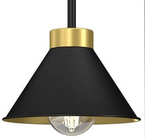 Lampada da tavolo DEMET 1xE27/15W/230V nero/oro