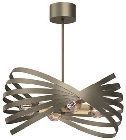 Lampadario a sospensione con supporto rigido SPARKLE 4xE27/15W/230V ottone
