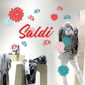 Saldi fiorati | Vetrofania