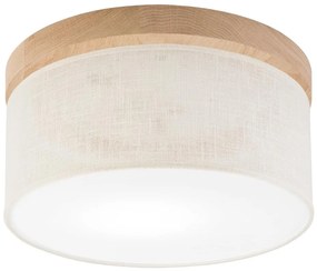 Brilagi - LED Plafoniera BELLADONNA 1xE27/15W/230V diametro 30 cm color crema/quercia