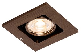 Faretto da incasso smart bronzo scuro ruotabile e inclinabile con Wifi GU10 50mm - Qure