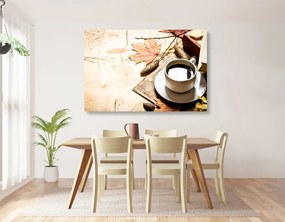 Quadro su tela – Tazza di caffè autunnale