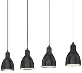 Eglo 49466 - Lampadario PRIDDY 4xE27/60W/230V