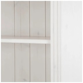 Libreria bianca in pino massiccio 74x223x37 cm Anita – Støraa