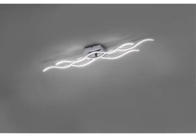 Leuchten Direkt 15166-55 - Lampadario a LED WAWE LED/28W/230V cromo opaco