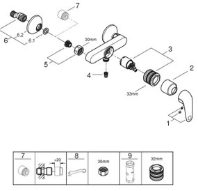 GROHE 24333001 - Miscelatore doccia SWIFT DN 15 cromato lucido
