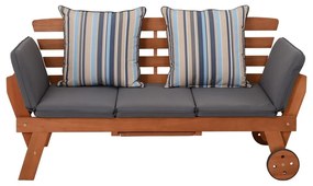 Panca da giardino marrone in legno massiccio Rincon – Garden Pleasure