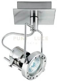 Spot led techno nickel 1 luce attacco gu10 led 5w 400lm 2700k 11,6x...