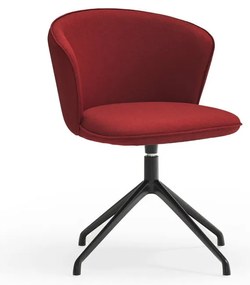 Set di sedie da pranzo burgundy in imbottito 2 pz Add – Teulat