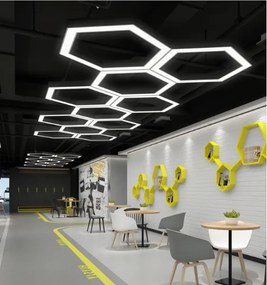 LED lampadario a cavo LED/20W/230V nero