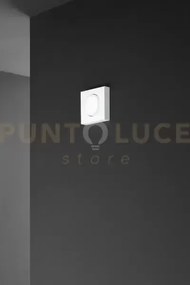 Bottone plafoniera in metallo bianco opaco 1 luce attacco gx53 11,5cm