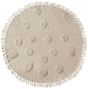 Tappeto per bambini cotone beige ⌀ 140 cm WAHAR Beliani