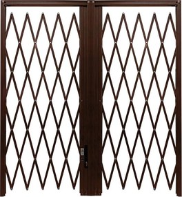 Grata di sicurezza blindato DibiBlind 2 ante, in acciaio verniciato marrone 119 x 155 cm