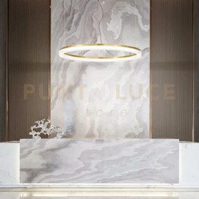 Crown lampadario sospeso a led effetto cristallo 3000k 43w  5200lm ...