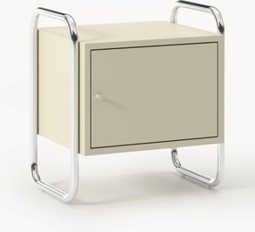 Comodino in metallo Robyn, apertura verso sinistra o destra