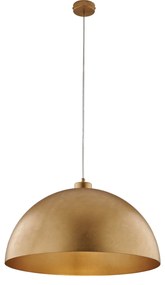 Sospensione Industrial 1 Luce Marcus In Ferro Laccato Oro Diam 50