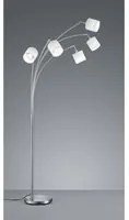 Piantana Tommy Nichel 5xE14 Tessuto Bianco H200 cm Trio Lighting