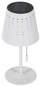 Set di 2 lampade da tavolo bianche con LED a 3 livelli di dimmerazione ricaricabili e solari - Ferre