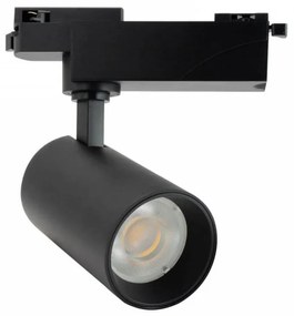 Faro LED 30W Monofase Nero 60° CRI92 no-Flickering - BRIDGELUX LED Colore Bianco Naturale 4.000K