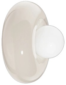 Applique Vintage Decò Bumbum Ceramica Crema 1 Luce G9