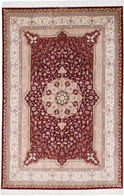 Ghom Tappeto 160x240 Beige (Iran) Annodato A Mano