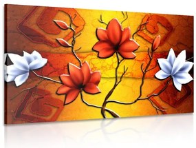 Stampa su tela – Fiori in stile etnico