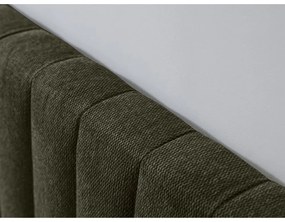 Letto matrimoniale verde scuro/naturale con griglia 180x200 cm Oceane - Bobochic Paris