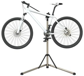 Supporto Per Riparazione Bici Regolabile 102-160 Cm Alluminio /