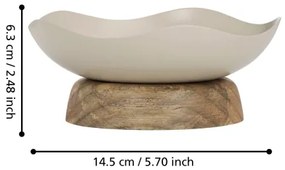 Eglo 427512 - Vassoio decorativo MONYWA diametro 14,5 cm beige