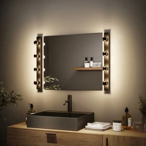 Paulmann 80099 - 4xE14/40W IP44 Lampada per specchio da bagno REGULA 230V nero