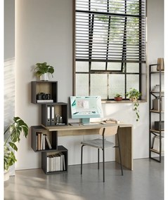 Scrivania in rovere 60x154 cm Cubik - Marckeric