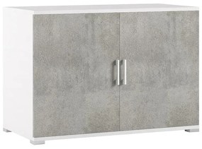 Mobile Multiuso L 90 x H 66 P 45 cm grigio cemento