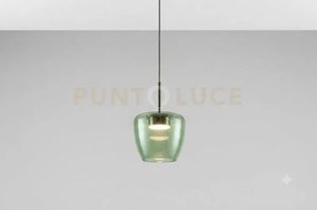 Sospensione 1 luce attacco gx53 con cavo cm 250 con vetro 1236 picc...