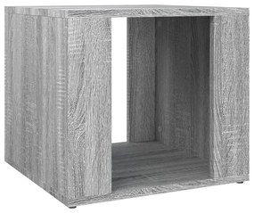 Comodino grigio sonoma 41x40x36 cm in legno multistrato