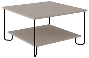Tavolino grigio 80x80 cm Tonka - Marckeric