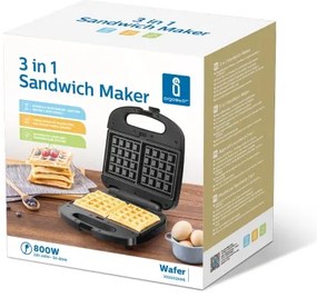 Aigostar - Macchina per i panini 800W/230V nero