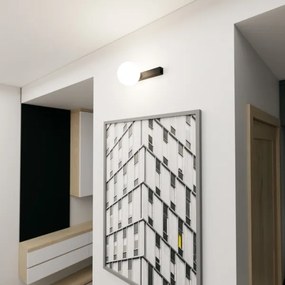 Plafoniera FIT 1xE14/10W/230V nero/bianco